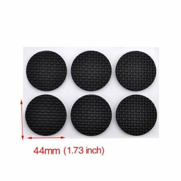 KAK 1-24PCS Self Adhesive Furniture Leg Feet Rug Felt Pads Anti Slip Mat Bumper Damper For Chair Table Protector Hardware
