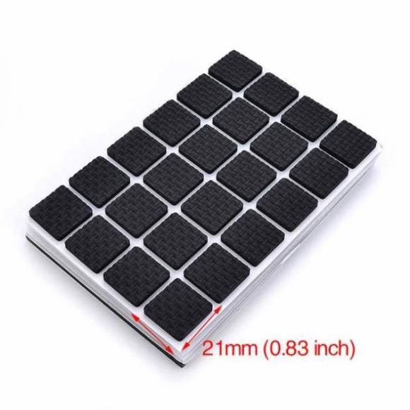 KAK 1-24PCS Self Adhesive Furniture Leg Feet Rug Felt Pads Anti Slip Mat Bumper Damper For Chair Table Protector Hardware