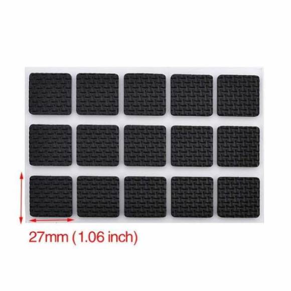 KAK 1-24PCS Self Adhesive Furniture Leg Feet Rug Felt Pads Anti Slip Mat Bumper Damper For Chair Table Protector Hardware
