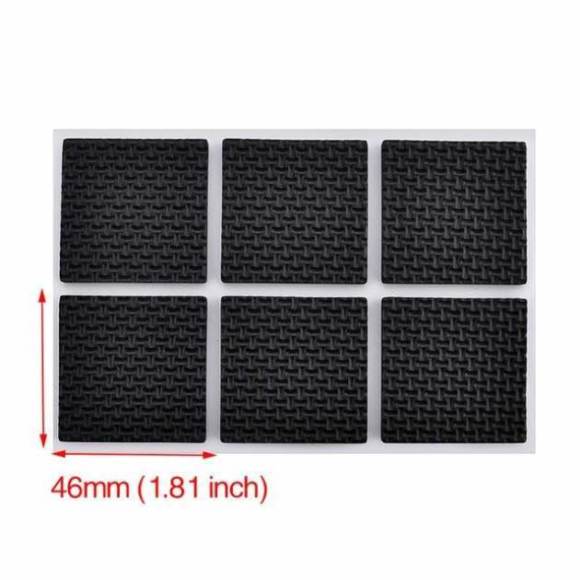 KAK 1-24PCS Self Adhesive Furniture Leg Feet Rug Felt Pads Anti Slip Mat Bumper Damper For Chair Table Protector Hardware
