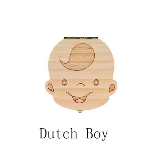 Baby Tooth Box Poland/English/Dutch/Russian/French /Italian Wooden Milk Teeth Organizer Storage Boys Girls Baby Souvenirs Gift