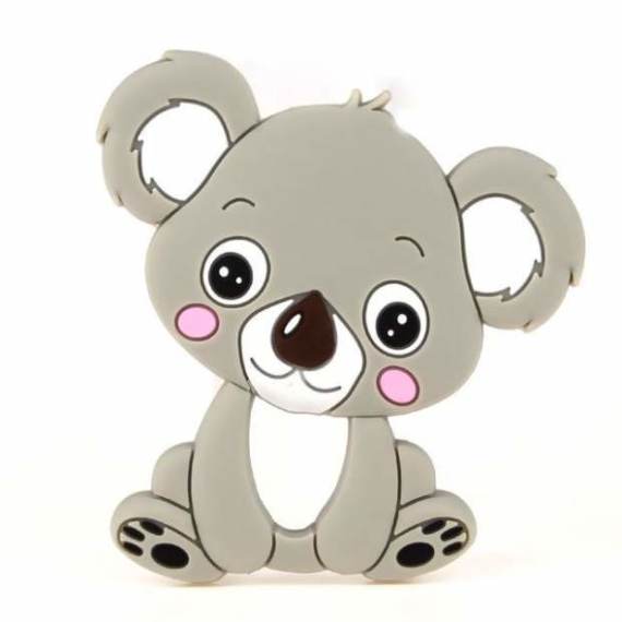 TYRY.HU 1Pcs Baby Teether Animal Koala Elephant Rabbit Owl Food Grade Silicone Baby Teething Necklace Toys DIY Childen's Gifts