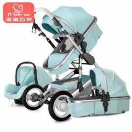 3 in 1 baby strollers and sleeping basket newborn 2 in 1 baby stroller Europe baby pram one parcel with car seat