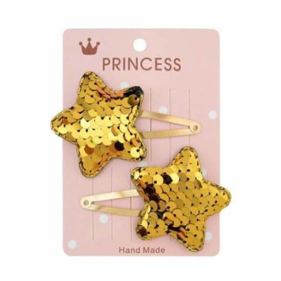 Gradient color flip sequin five-pointed star love crown child baby hairpin BB Hair Clips for Baby Girls Kids Hair Accessories