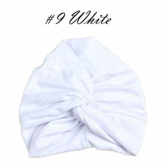 New Toddler Kids Baby Turban Head Wrap Hat Children Girls Cotton Blends Hat Lovely Soft Cute