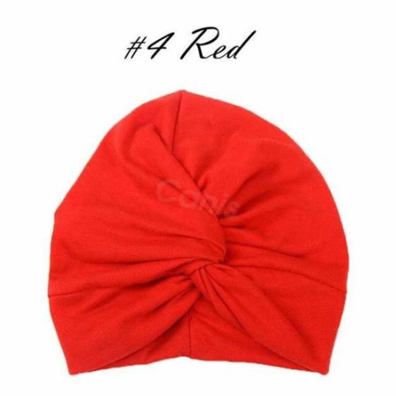 New Toddler Kids Baby Turban Head Wrap Hat Children Girls Cotton Blends Hat Lovely Soft Cute