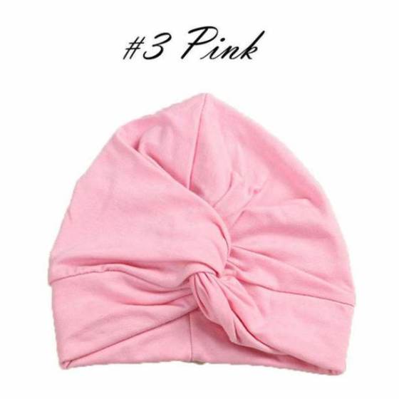 New Toddler Kids Baby Turban Head Wrap Hat Children Girls Cotton Blends Hat Lovely Soft Cute