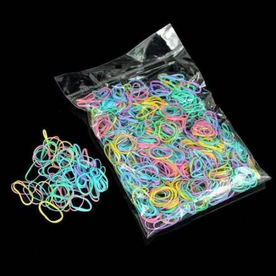 About 1000pcs/bag (small package) New Child Baby TPU Hair Holders Rubber Band Elastics Girl's Tie Gum Hair Accessories