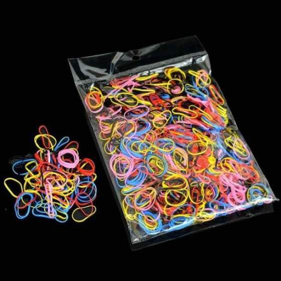 About 1000pcs/bag (small package) New Child Baby TPU Hair Holders Rubber Band Elastics Girl's Tie Gum Hair Accessories