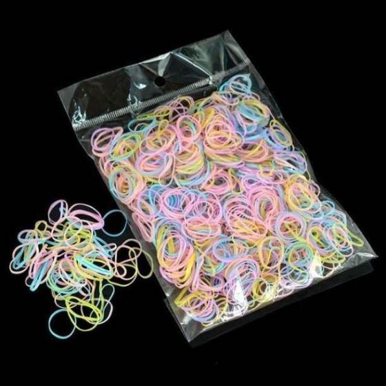 About 1000pcs/bag (small package) New Child Baby TPU Hair Holders Rubber Band Elastics Girl's Tie Gum Hair Accessories