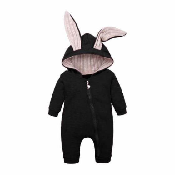 Baby clothes crawling baby suit onesies newborn baby cartoon big rabbit ears zipper clothes jumpsuit cotton coat outside romper