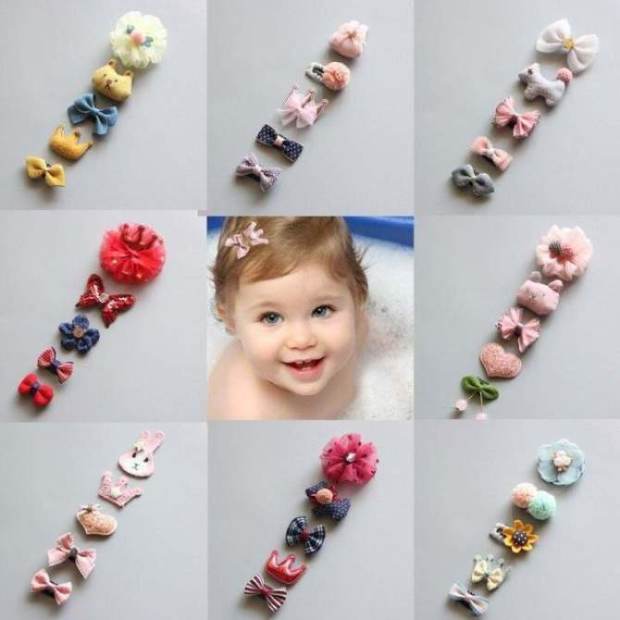 5Pcs/Set Cartoon Toddler Hair Clips Animal Motif Mini Hairpins For Baby Girls Hair Pins Kids Barrettes Newborn Hair Accessories