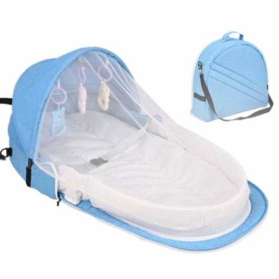 High Quality Foldable Portable Bassinet Breathable Mosquito Net Travel Sun Protection New Infant Sleeping Basket With Gift Toys