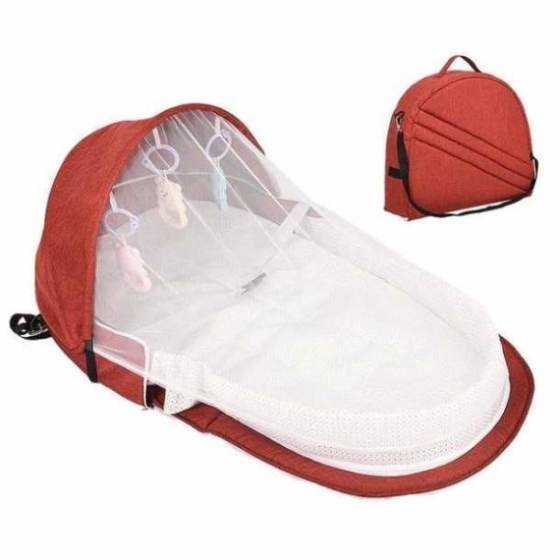 High Quality Foldable Portable Bassinet Breathable Mosquito Net Travel Sun Protection New Infant Sleeping Basket With Gift Toys