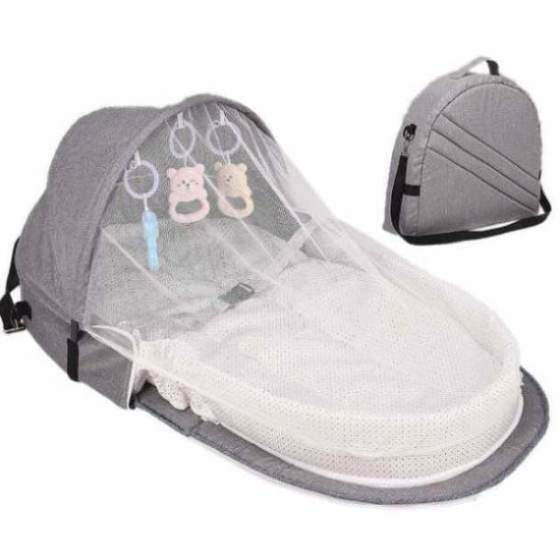 High Quality Foldable Portable Bassinet Breathable Mosquito Net Travel Sun Protection New Infant Sleeping Basket With Gift Toys