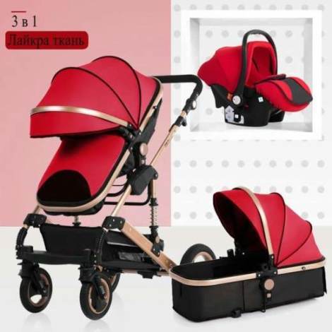 2019 new baby trolley high landscape 3 to 1 baby stroller double faced children free shipping in four seasons in Russia