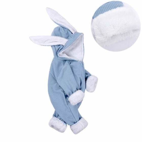 Baby clothes crawling baby suit onesies newborn baby cartoon big rabbit ears zipper clothes jumpsuit cotton coat outside romper