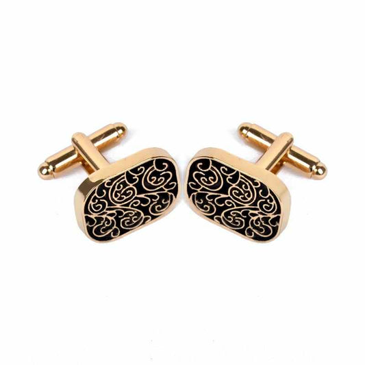 Vintage Cufflink For Men Jewelry Shirt Cufflinks Brand Cuff Buttons Gold Color Cuff Link High Quality Pattern Wedding Jewelry