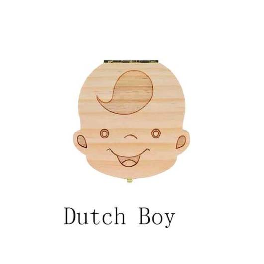 Baby Tooth Box Poland/English/Dutch/Russian/French /Italian  Wooden Milk Teeth Organizer Storage Boys Girls Baby Souvenirs Gift