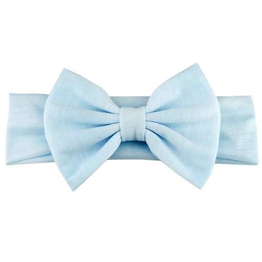 2019 New Cotton Elastic Newborn Baby Girls Solid Color Headband Bowknot Hair Band Children Infant Headband bandeau bebe