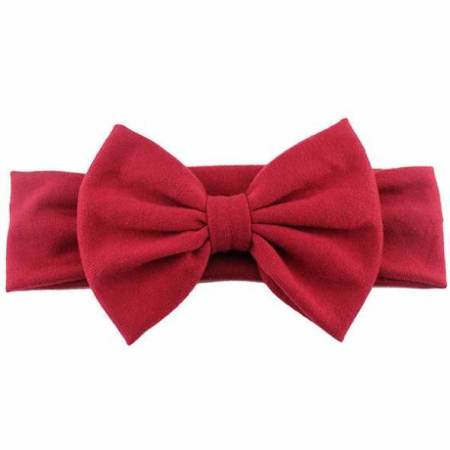 2019 New Cotton Elastic Newborn Baby Girls Solid Color Headband Bowknot Hair Band Children Infant Headband bandeau bebe